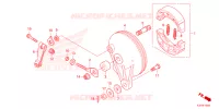 FLASQUE   MACHOIRES DE FREIN ARRIERE pour Honda WAVE 125 Electric start, Cast wheels de 2024