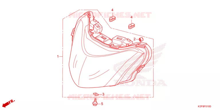 PHARE Honda MOTO 125 WAVE 2023  AFS125CSFP