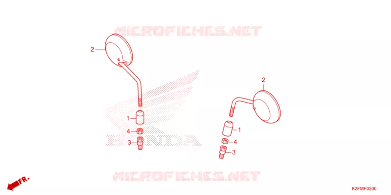 RETROVISEUR Honda SCOOTER 110 SCOOPY 2021  ACF110CBTM