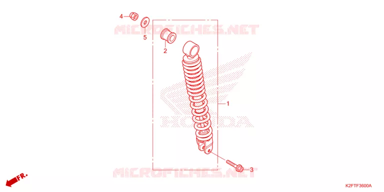 AMORTISSEUR ARRIERE Honda SCOOTER 110 SCOOPY 2021  ACF110BTM