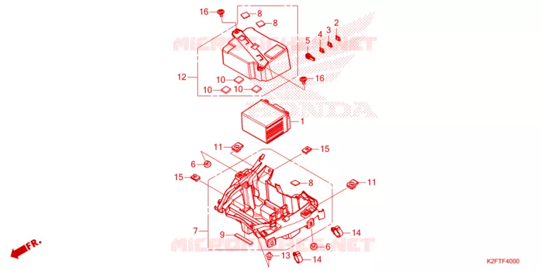 BATTERIE Honda SCOOTER 110 SCOOPY 2021  ACF110BTM