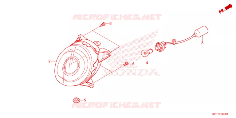 FEU ARRIERE Honda SCOOTER 110 SCOOPY 2021  ACF110BTM