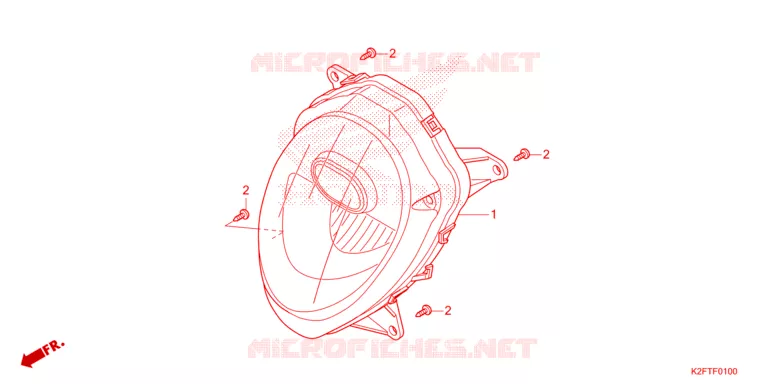 PHARE Honda SCOOTER 110 SCOOPY 2021  ACF110BTM