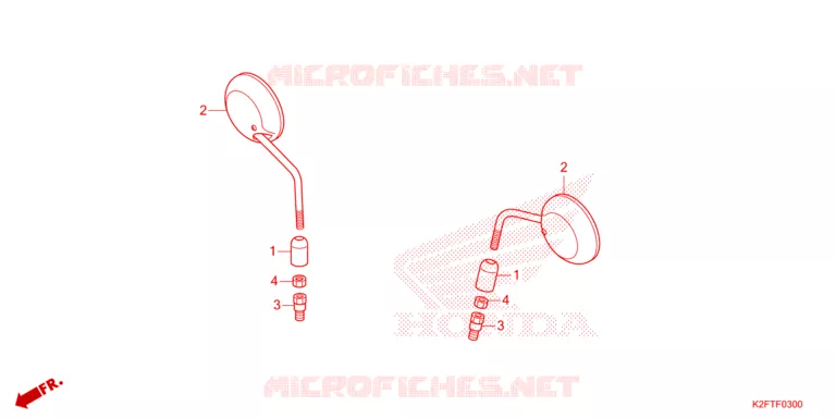 RETROVISEUR Honda SCOOTER 110 SCOOPY 2021  ACF110BTM