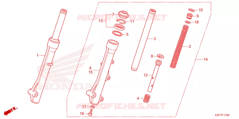 FOURCHE Honda SCOOTER 110 SCOOPY 2021  ACF110CBTM