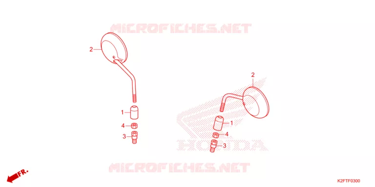 RETROVISEUR Honda SCOOTER 110 SCOOPY 2021  ACF110CBTM
