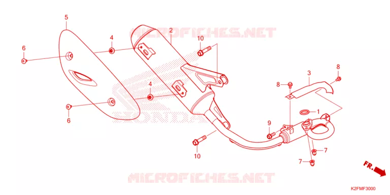 SILENCIEUX D'ECHAPPEMENT Honda SCOOTER 110 SCOOPY 2021  ACF110BTM
