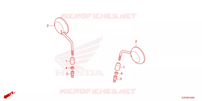 RETROVISEUR Honda SCOOTER 110 SCOOPY 2021  ACF110BTM