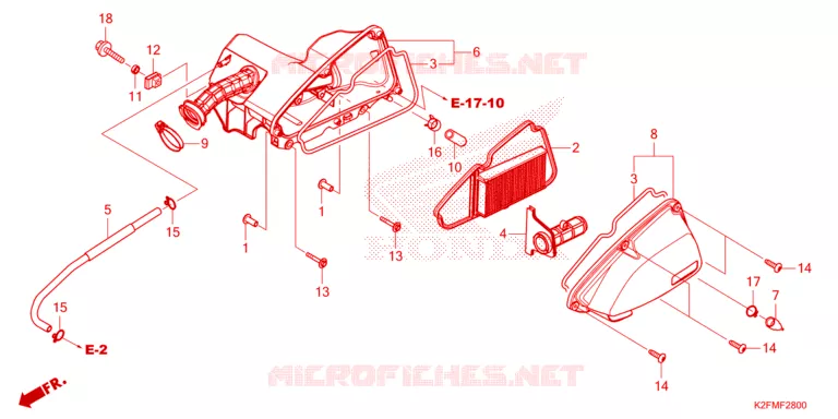 FILTRE A AIR Honda SCOOTER 110 SCOOPY 2021  ACF110BTM
