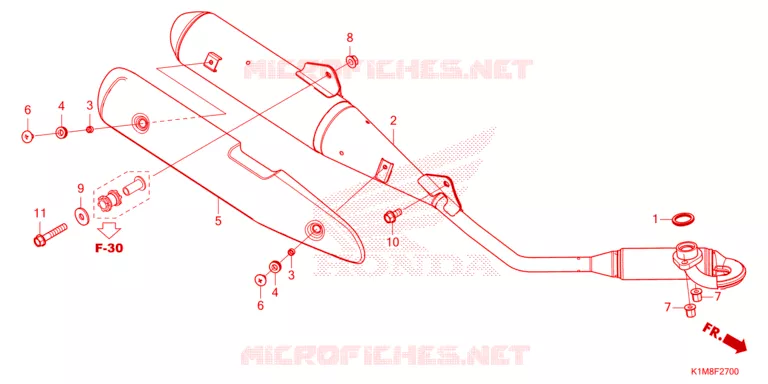 SILENCIEUX D'ECHAPPEMENT Honda MOTO 110 CUB 2021  NBC110MDFM