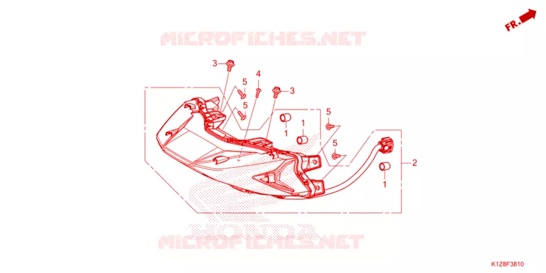 FEUX ARRIERE Honda SCOOTER 150 PCX 2021  WW150HVM