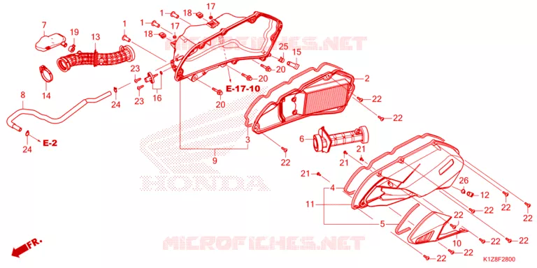 FILTRE A AIR Honda SCOOTER 150 PCX 2021  WW150HVM
