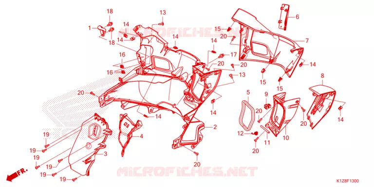 PROTEGE JAMBES Honda SCOOTER 150 PCX 2021  WW150HVM