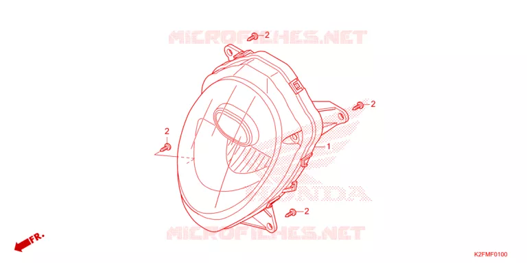 PHARE Honda SCOOTER 110 SCOOPY 2021  ACF110BTM