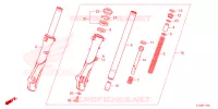 FOURCHE pour Honda PCX 150 de 2022
