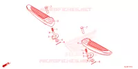 Repose pied passager pour Honda ADV 350 ROADSYNC de 2023
