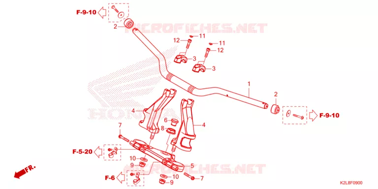 GUIDON Honda SCOOTER 350 ADV 2023  ADV350AP_3TH