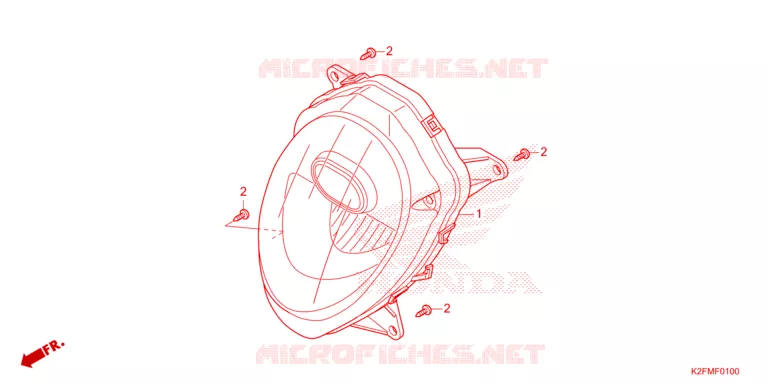 PHARE Honda SCOOTER 110 SCOOPY 2022  ACF110CBTN