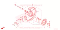 ROUE AVANT pour Honda SCOOPY 110 URBAN TEAM de 2022