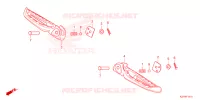 Repose pied passager pour Honda SCOOPY 110 URBAN TEAM de 2022