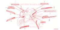 AUTOCOLLANTS pour Honda SCOOPY 110 PRESTIGE de 2022