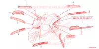 AUTOCOLLANTS pour Honda SCOOPY 110 PRESTIGE de 2022