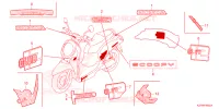 AUTOCOLLANTS pour Honda SCOOPY 110 URBAN TEAM de 2022