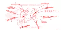 AUTOCOLLANTS pour Honda SCOOPY 110 URBAN de 2023