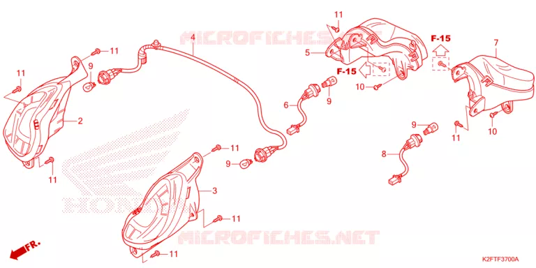 CLIGNOTANT Honda SCOOTER 110 SCOOPY 2023  ACF110BTP_2TH