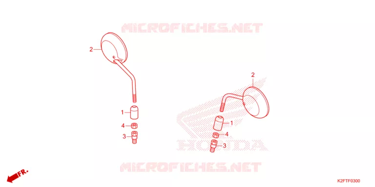 RETROVISEUR Honda SCOOTER 110 SCOOPY 2023  ACF110CBTP_2TH