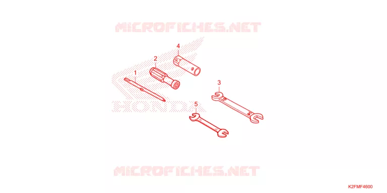 OUTIL Honda SCOOTER 110 SCOOPY 2023  ACF110BTP_2TH