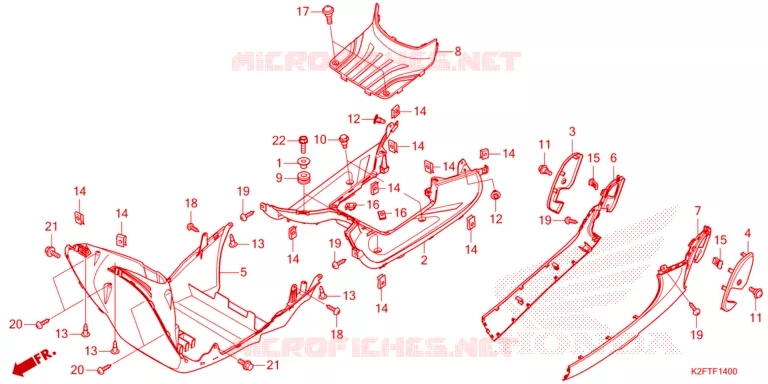 MARCHE PIEDS Honda SCOOTER 110 SCOOPY 2023  ACF110CBTP_3TH