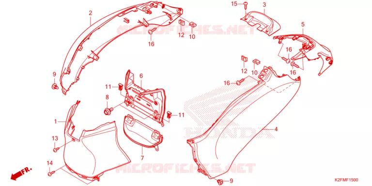HOUSSE  Honda SCOOTER 110 SCOOPY 2023  ACF110CBTP_TH