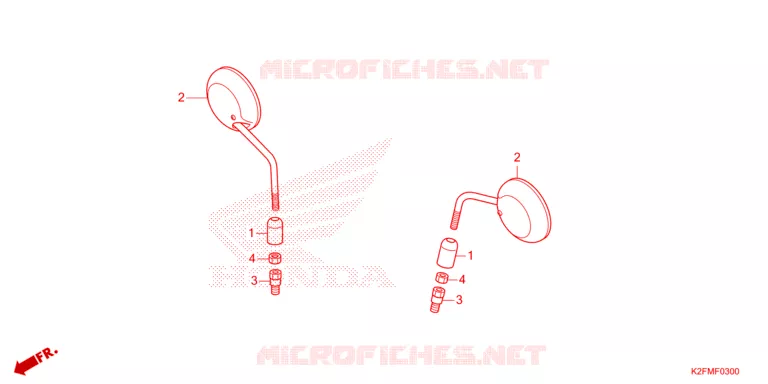 RETROVISEUR Honda SCOOTER 110 SCOOPY 2023  ACF110CBTP_TH
