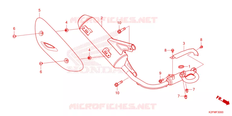 SILENCIEUX D'ECHAPPEMENT Honda SCOOTER 110 SCOOPY 2023  ACF110CBTP_TH