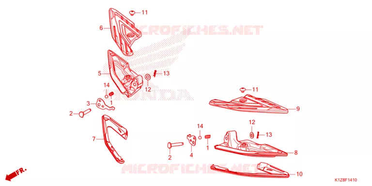 REPOSE PIED Honda SCOOTER 160 PCX 2022  WW150AN_2TH