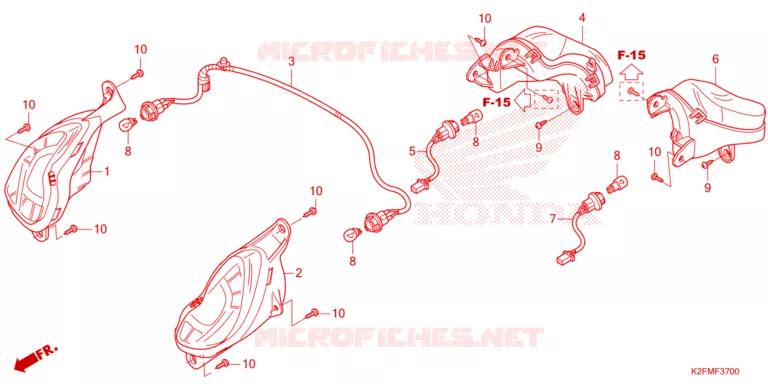 CLIGNOTANT Honda SCOOTER 110 SCOOPY 2024  ACF110CBTR_TH