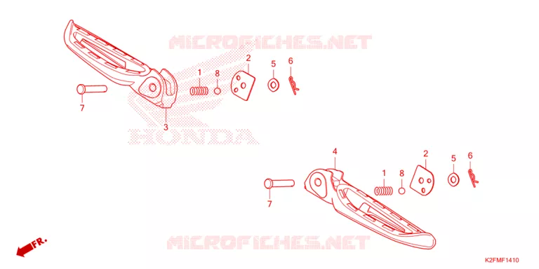 REPOSE PIED Honda SCOOTER 110 SCOOPY 2024  ACF110CBTR_3TH