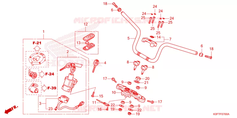 GUIDON Honda MOTO 125 MONKEY 2023  Z125MN