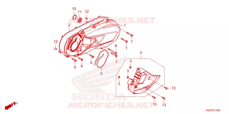 COUVERCLE GAUCHE Honda SCOOTER 160 CLICK 2024  ACB160CATR