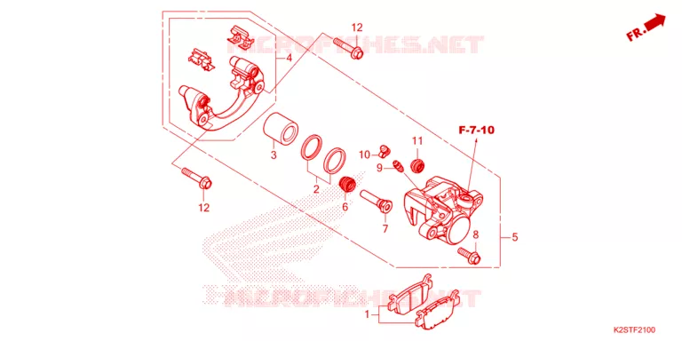 ETRIER DE FREIN ARRIERE Honda SCOOTER 160 CLICK 2024  ACB160CATR