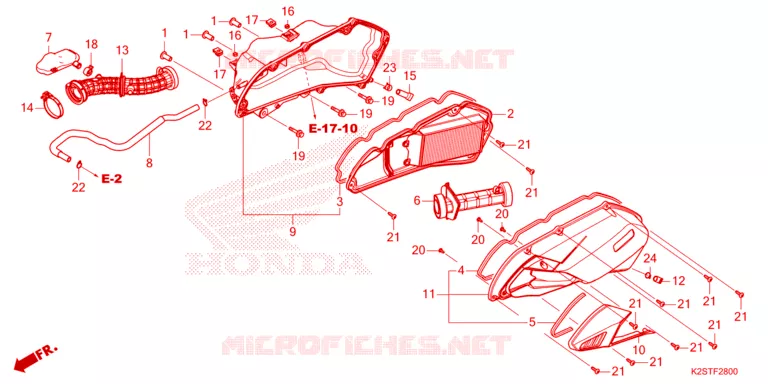 FILTRE A AIR Honda SCOOTER 160 CLICK 2024  ACB160CATR