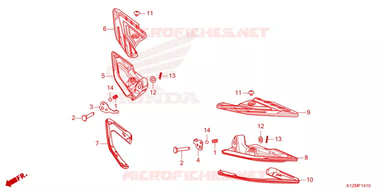 REPOSE PIED Honda SCOOTER 160 PCX 2024  WW160R