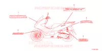 AUTOCOLLANTS pour Honda PCX 150 de 2022