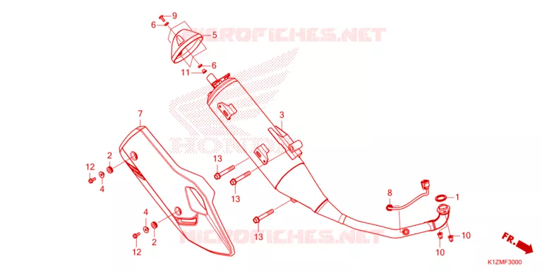 SILENCIEUX D'ECHAPPEMENT Honda SCOOTER 150 PCX 2022  WW150N_CA