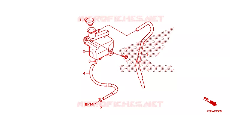 VASE D'EXPANSION Honda SCOOTER 125 CLICK 2019  ACB125BTL