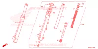 FOURCHE pour Honda CLICK 125 SPOKED WHEELS de 2021
