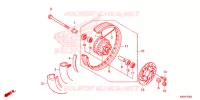 ROUE AVANT pour Honda CLICK 125 SPOKED WHEELS de 2021