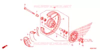 ROUE AVANT pour Honda CLICK 125 SPOKED WHEELS de 2023