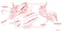 AUTOCOLLANTS pour Honda CLICK 125 SPOKED WHEELS de 2023